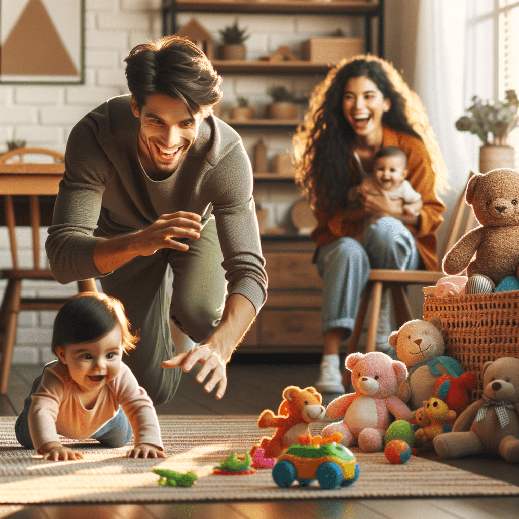 male young family